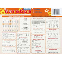 Картонка-підказка Алгебра 7-11 клас 66438 ЗІРКА