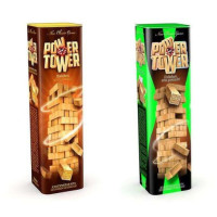 Розвиваюча настільна гра Джанга VEGA POWER TOWER 7802DT, 56 блоків Danko Toys