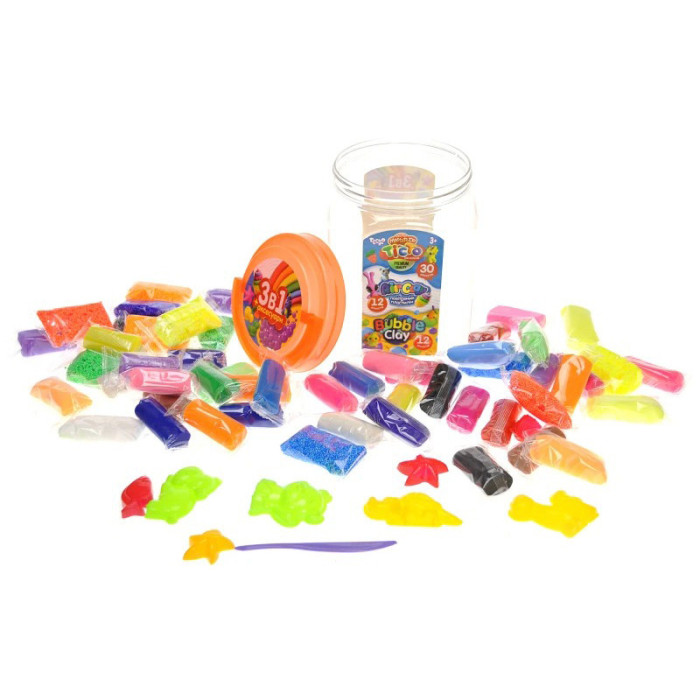 Набір креативної творчості "3 в 1: Тісто і пластилін" TAB-01-01U Danko Toys