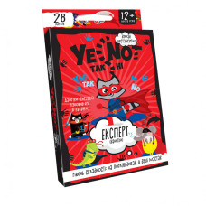 Настільна карткова гра "YENOT ДаНетки"YEN-01-01U укр. мовою  Червоний Danko Toys