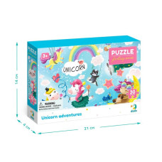 Дитячі пазли 300416 "Пригоди єдиноріжок" 30 елементів DoDo Toys