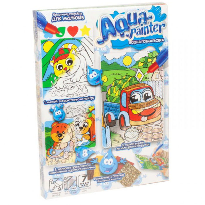 Набір креативної творчості AQP-01 "Aqua Painter"Вантажівка з кавунами Danko Toys