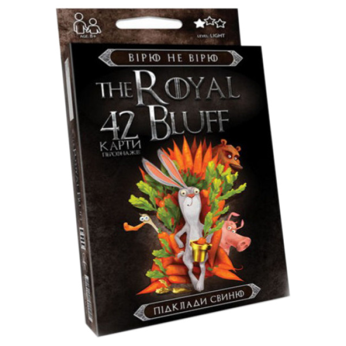 Карткова гра The ROYAL BLUFF RBL-01 українською мовою RBL-01-01U Danko Toys