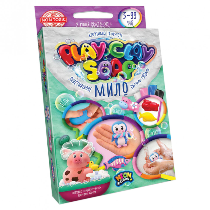 Набір креативної творчості "Пластилінове мило" Play Clay Soap PCS-02 маленький Пінгвін Danko Toys