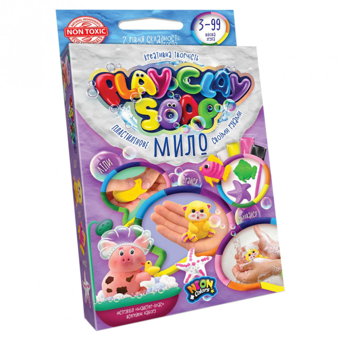 Набір креативної творчості "Пластилінове мило" Play Clay Soap PCS-02 маленький Котик Danko Toys