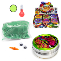 Жуйка для рук "Chameleon Gum" GUM-01-01UС в металевій коробочці  Зелено-салатовий Danko Toys