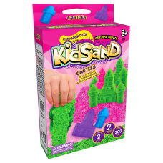 Кінетичний пісок KidSand KS-05-01U, 200 г в наборі  Рожеві замки Danko Toys