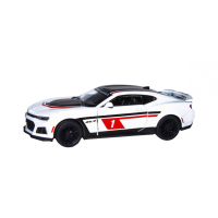Дитяча модель машинки Chevrolet Camaro ZL1 2017 Kinsmart KT5399FW інерційна, 1:38  White Kinsmart