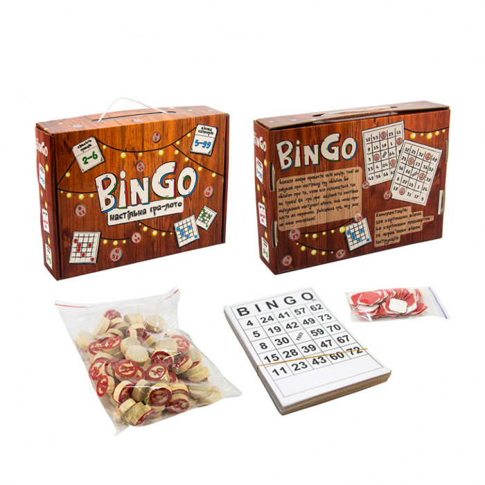 Настільна гра-лото "BinGo" 30757 укр Strateg