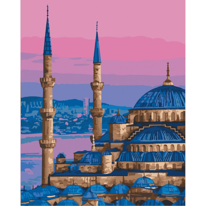 Картина за номерами "Блакитна мечеть. Стамбул" Art Craft 11225-AC 40х50 см Art Craft
