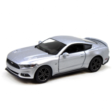 Колекційна іграшкова машинка FORD MUSTANG GT KT5386W інерційна  Silver Kinsmart