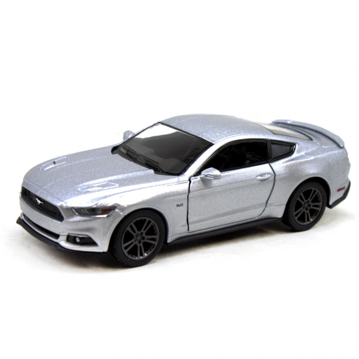 Колекційна іграшкова машинка FORD MUSTANG GT KT5386W інерційна Silver Kinsmart