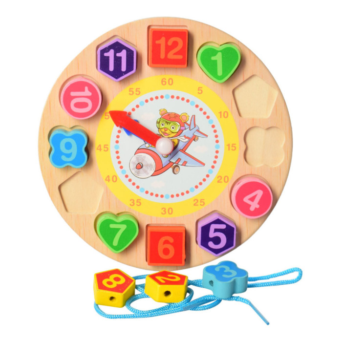 Рамка вкладиш Годинник Limo Toy MD 1270 зі шнурівкою, 18 см Тигр Limo Toy