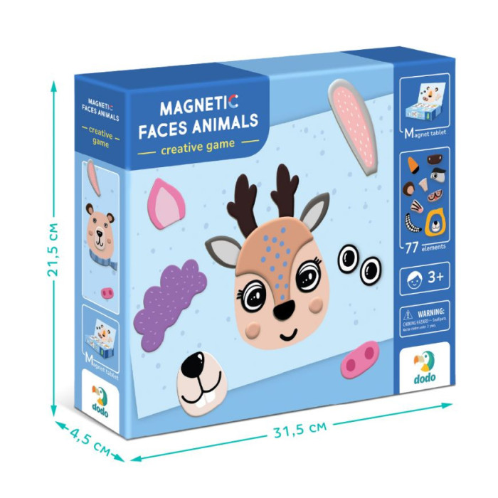 Гра на магнітах "Магнітні мордочки" DoDo Toys 200209 DoDo Toys