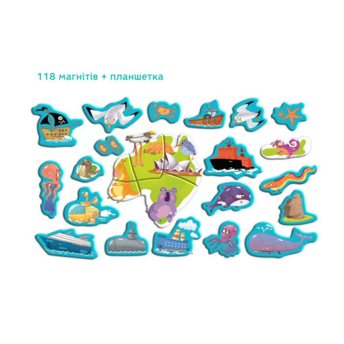 Розвиваюча магнітна гра "Карта планети" DoDo 200201 DoDo Toys