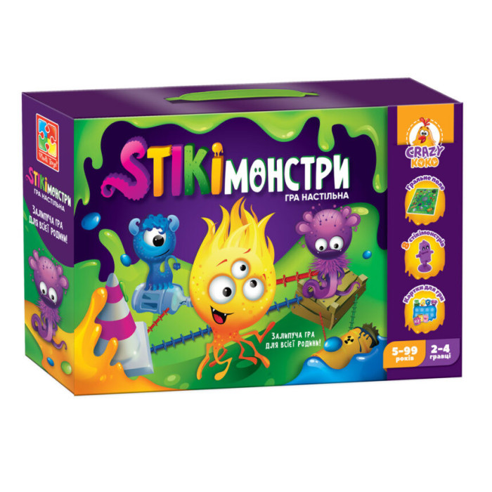 Настільна гра "Стікімонстри" Vladi Toys VT8055-35 (укр) Vladi Toys