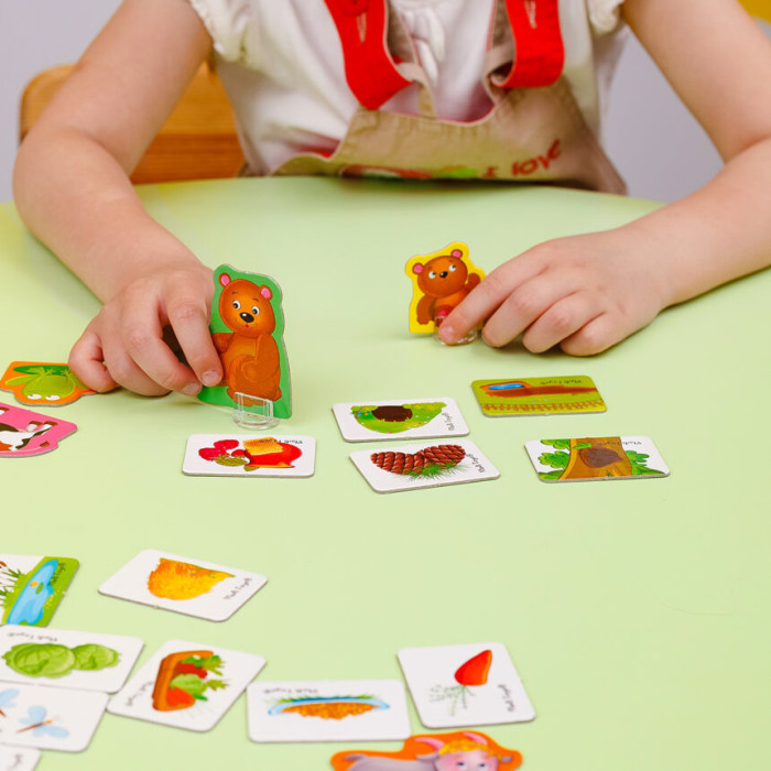 Настільна гра асоціації "У лісі та на фермі" Vladi Toys VT1804-46 (укр) Vladi Toys