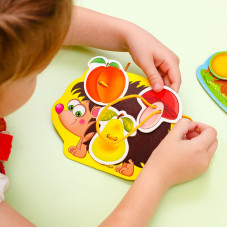 Гра-шнурівка з липучками "Їжачок у лісі" Vladi Toys VT1804-45 (укр) Vladi Toys