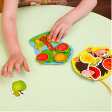 Гра-шнурівка з липучками "Їжачок у лісі" Vladi Toys VT1804-45 (укр) Vladi Toys