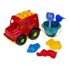 Пісочний набір Автобус "Бусик"№3 Colorplast 0107  Червоний Colorplast