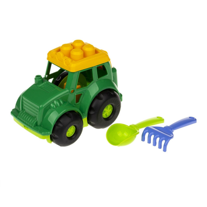Пісочний набір Трактор "Коник"№1 Colorplast 0206 Зелений Colorplast