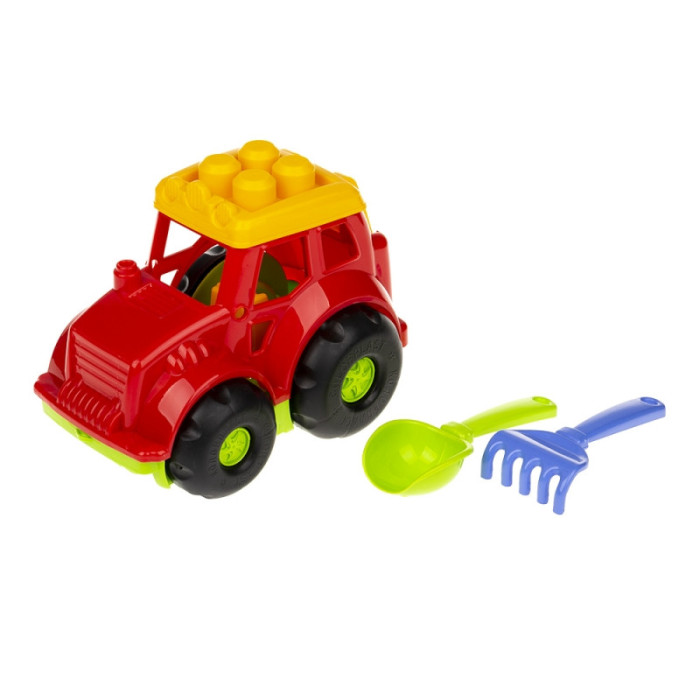 Пісочний набір Трактор "Коник"№1 Colorplast 0206 Червоний Colorplast