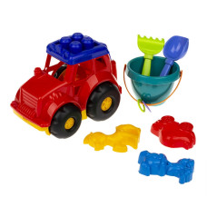 Пісочний набір Трактор "Коник"№3 Colorplast 0220  Червоний Colorplast