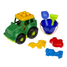 Пісочний набір Трактор "Коник"№3 Colorplast 0220  Зелений Colorplast