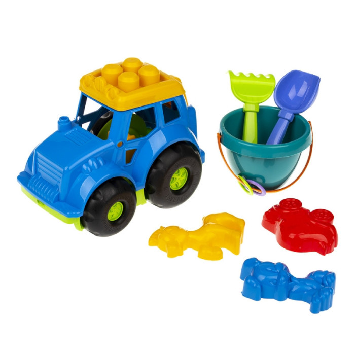 Пісочний набір Трактор "Коник"№3 Colorplast 0220 Синій Colorplast