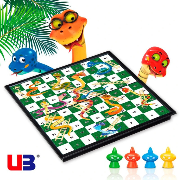 Гра Змії та сходи (магнітна) | Snakes and Laaders Game 2610UB (RL-KBK) UB