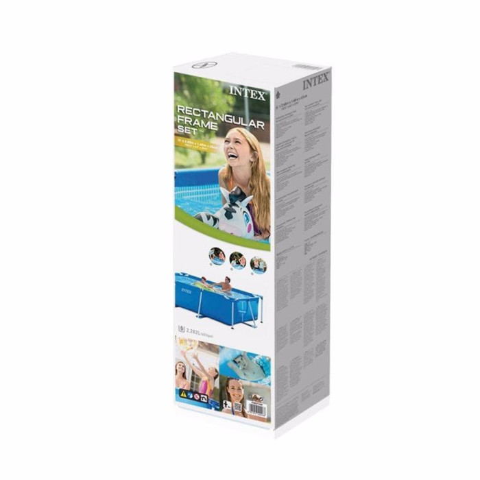 Басейн каркасний 28271 басейн, каркасний, прямокутний, 260-160-65 см Intex