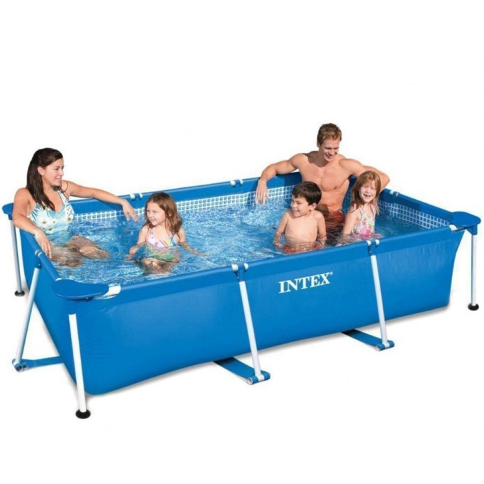 Басейн каркасний 28270 прямокутний, 220-150-60 см, 1662 л, ремкомплект Intex