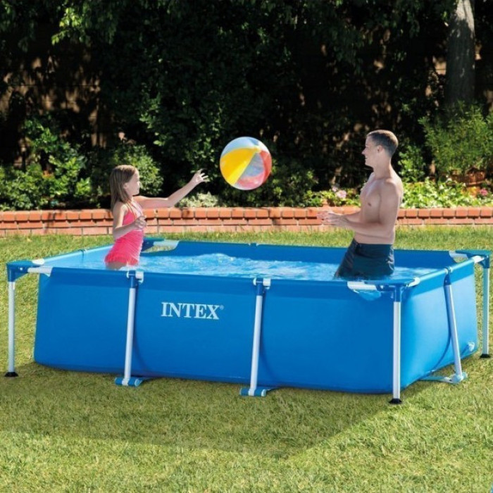 Басейн каркасний 28270 прямокутний, 220-150-60 см, 1662 л, ремкомплект Intex