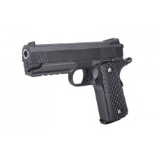 Страйкбольний пістолет "Colt 1911 Rail" Galaxy G25 метал чорний Galaxy