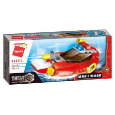 Конструктор Qman 1410-1-8 Пожежна техніка, 79 дет  Assault Fireboat Qman