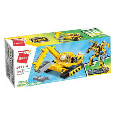 Дитячий Конструктор Qman 1417-1-6 будтехніка, 79 дет  Giant Claw Excavator Qman