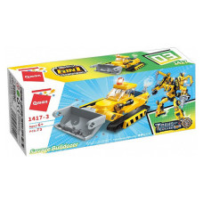 Дитячий Конструктор Qman 1417-1-6 будтехніка, 79 дет  Savage Bulldozer Qman