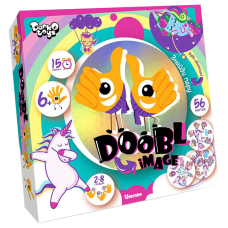 Розважальна настільна гра "Doobl Image" DBI-01-01U укр. мовою  Єдинороги Danko Toys
