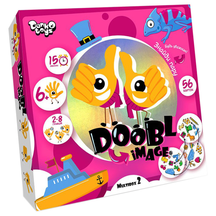 Розважальна настільна гра "Doobl Image" DBI-01-01U укр. мовою Мультібокс 2 Danko Toys