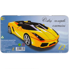 Олівець 12 кольорів CRМ555-12 Metal elastico "С"Машинка COLOR-IT