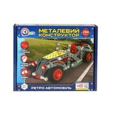 Дитячий Конструктор металевий "Ретро автомобіль"ТехноК 4821TXK, 284 деталі Технок