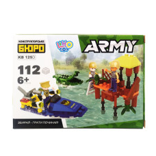Конструктор KB 125A транспорт, фігурка, 102-118 деталей  Катер Limo Toy