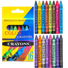 Воскові олівці 16 кольорів CRAYONS 2016A COLOR-IT