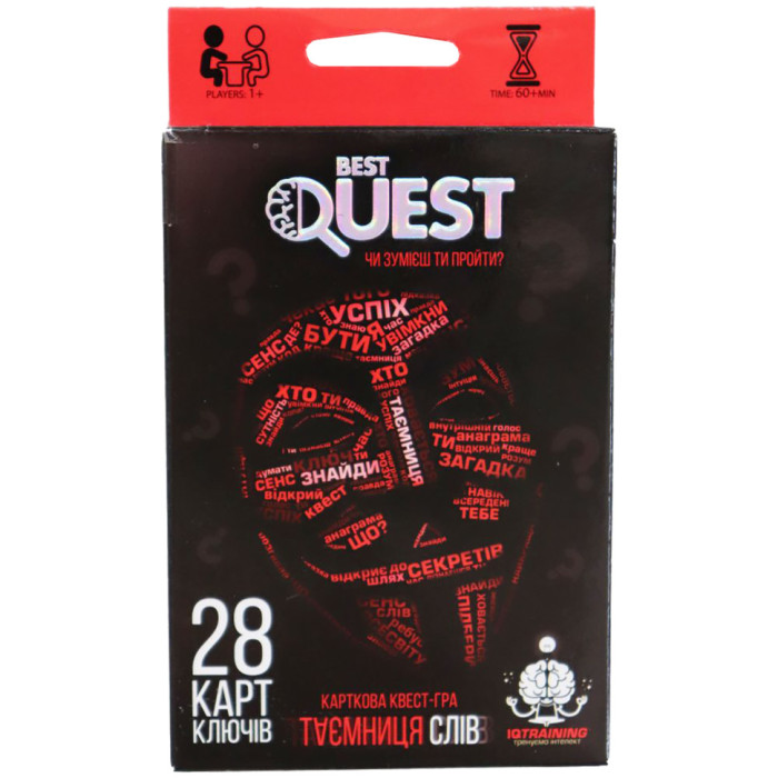 Карткова квест-гра "BEST QUEST" (укр.) BQ-01-01-04U BQ-01-01U Danko Toys