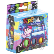 Крейда для малювання на асфальті"тонка 24 шт Укр MEL-02-05U Danko Toys