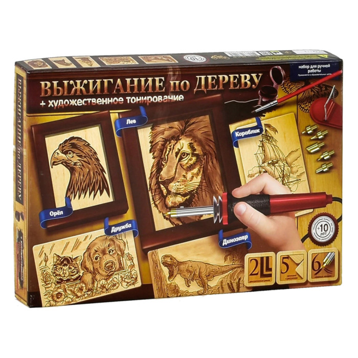 Набір для творчості "Випалювання по дереву" WD-01-01U WD-01-02U Danko Toys