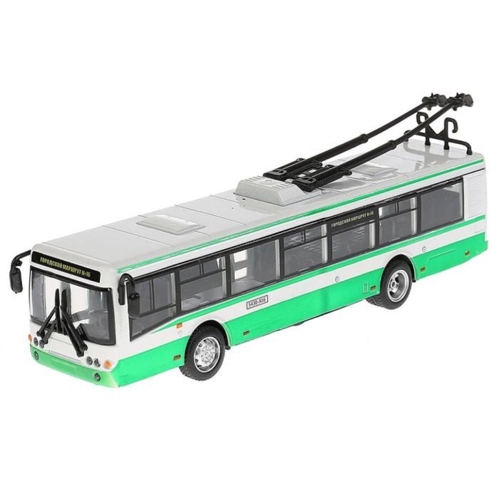 Іграшкова модель тролейбуса "Автопарк" 6407A інерційний Зелений PlaySmart