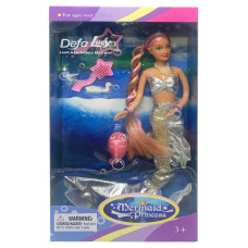 Лялька DEFA 20983 русалка Срібний Bambi