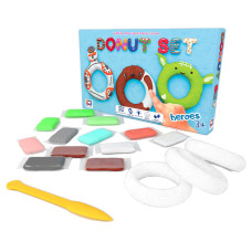 Набір для креативного ліплення TM Moon Light Clay Donut Set HEROES легкий стрибаючий пластилін - РУС 70089 Moon Light Clay