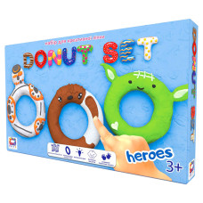 Набір для креативного ліплення TM Moon Light Clay Donut Set HEROES легкий стрибаючий пластилін - РУС 70089 Moon Light Clay
